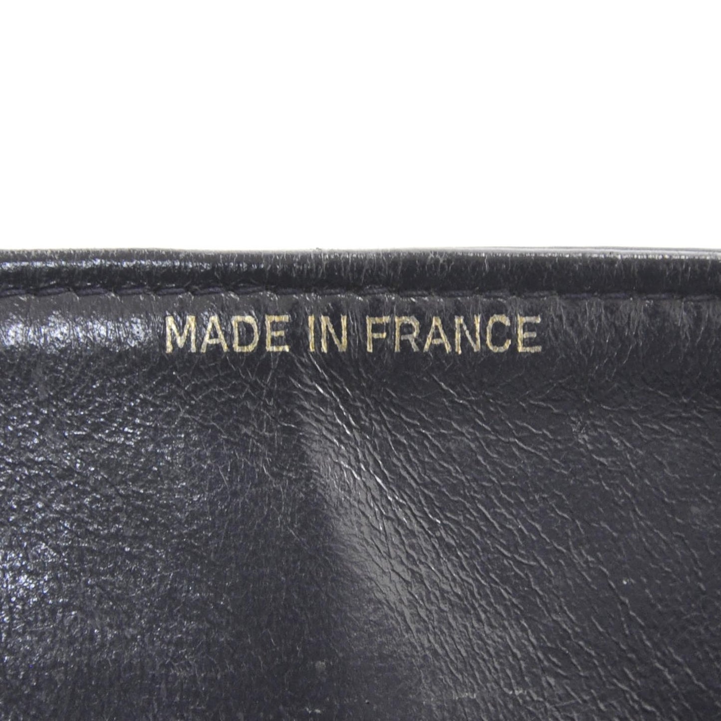 Lambskin Quilted Medium Double Flap Navy