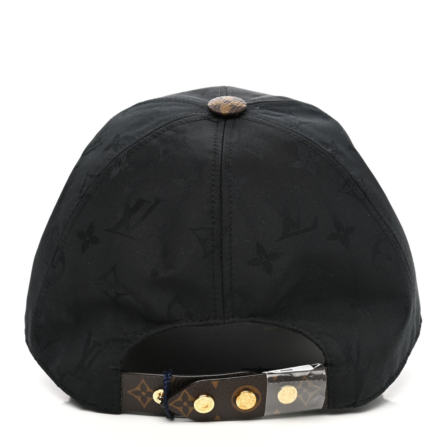 Polyester Silk Monogram LV Get Ready Cap M Black