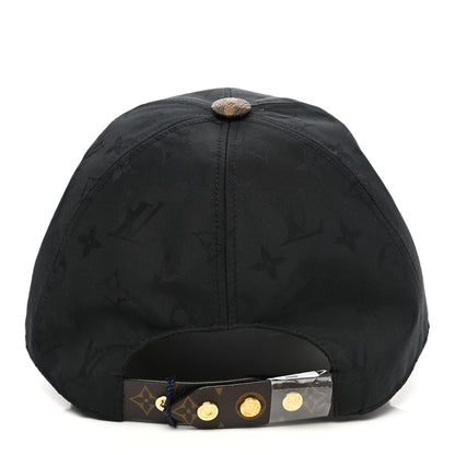Louis Vuitton Polyester Silk Monogram LV Get Ready Cap M Black 6 of 9