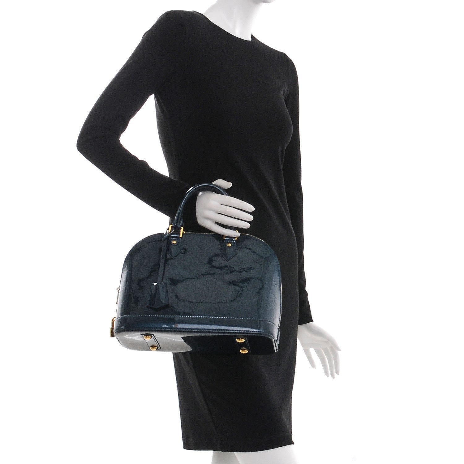 Louis Vuitton Vernis Alma PM Blue Nuit 2 of 7