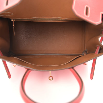 Hermes Epsom Candy Birkin 30 Rose Jaipur Gold 5 of 14