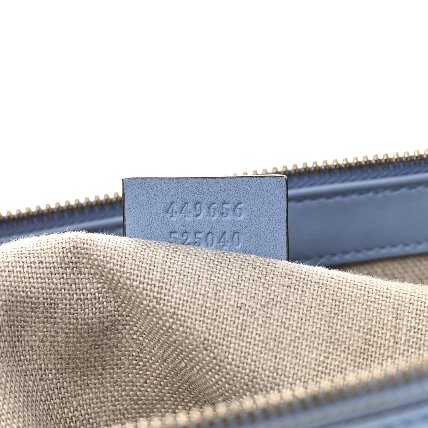 Gucci Soft Microguccissima Small Zippered Satchel Light Blue 7 of 17