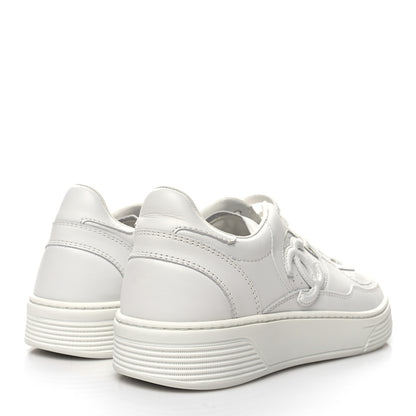 Chanel Calfskin CC Womens Sneakers 39 White 4 of 8