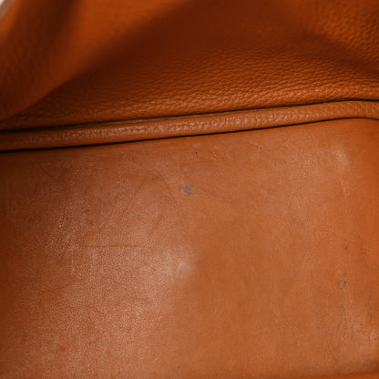 Hermes Taurillon Clemence Lindy 26 Gold 13 of 18