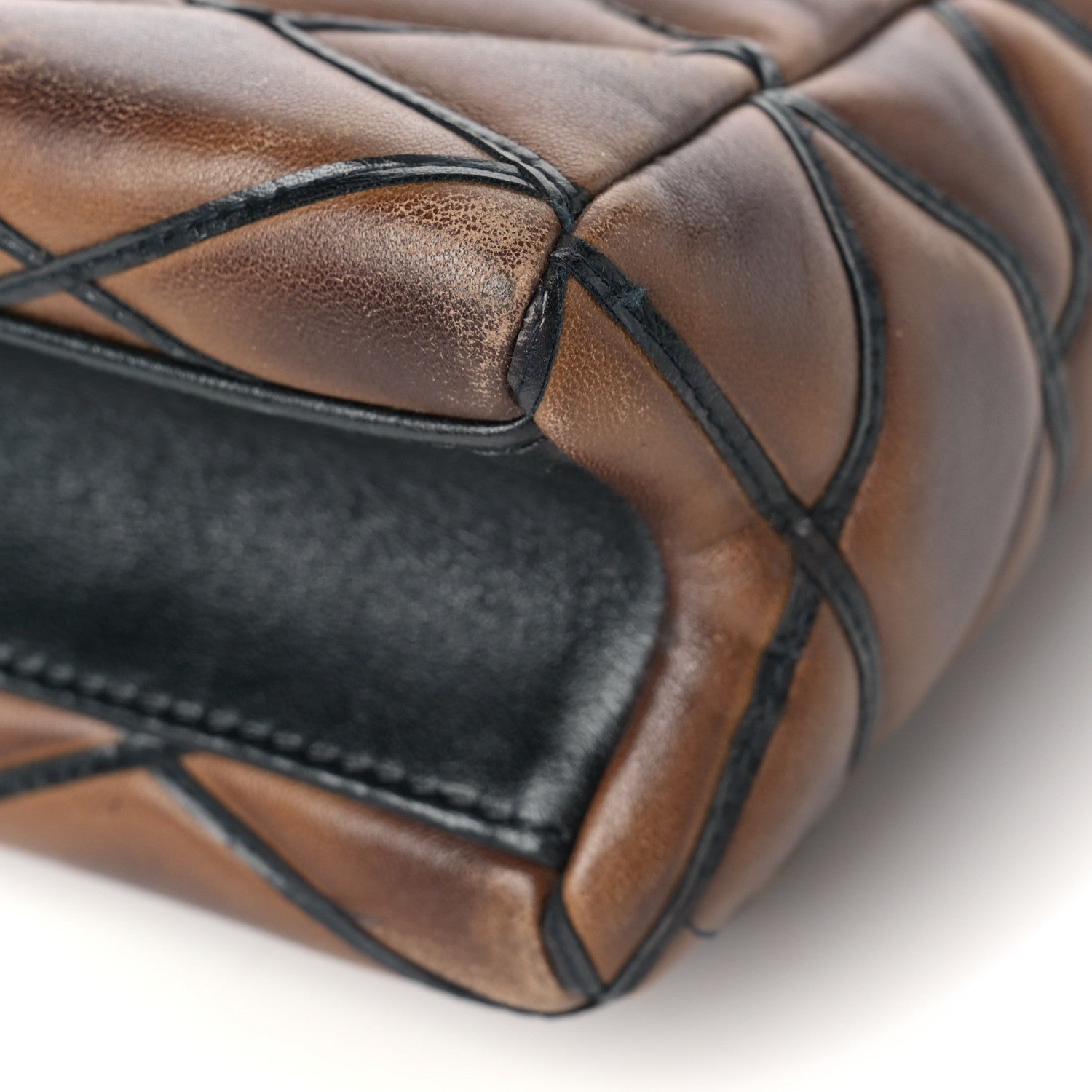 Louis Vuitton Lambskin Malletage GO-14 MM Brown 9 of 14