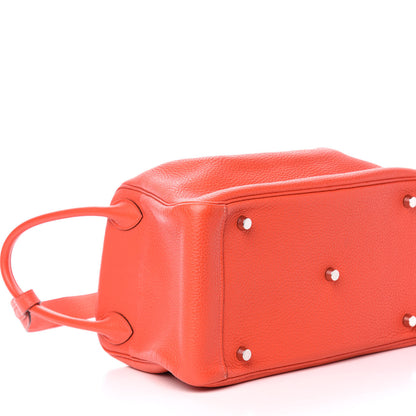 Hermes Taurillon Clemence Lindy 30 Rouge Pivoine 8 of 10