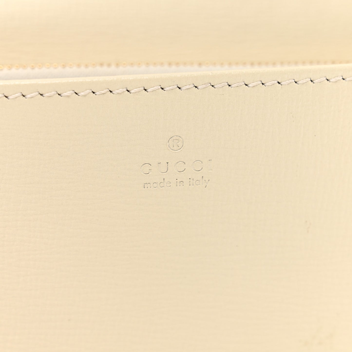 GG Supreme Monogram Azalea Calfskin Horsebit 1955 Wallet On Chain Beige Ebony Mystic White