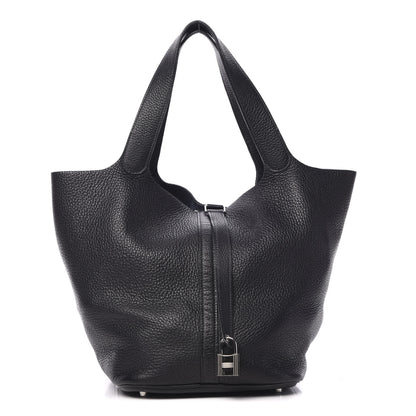 Hermes Taurillon Clemence Picotin Lock 26 GM Indigo 1 of 13