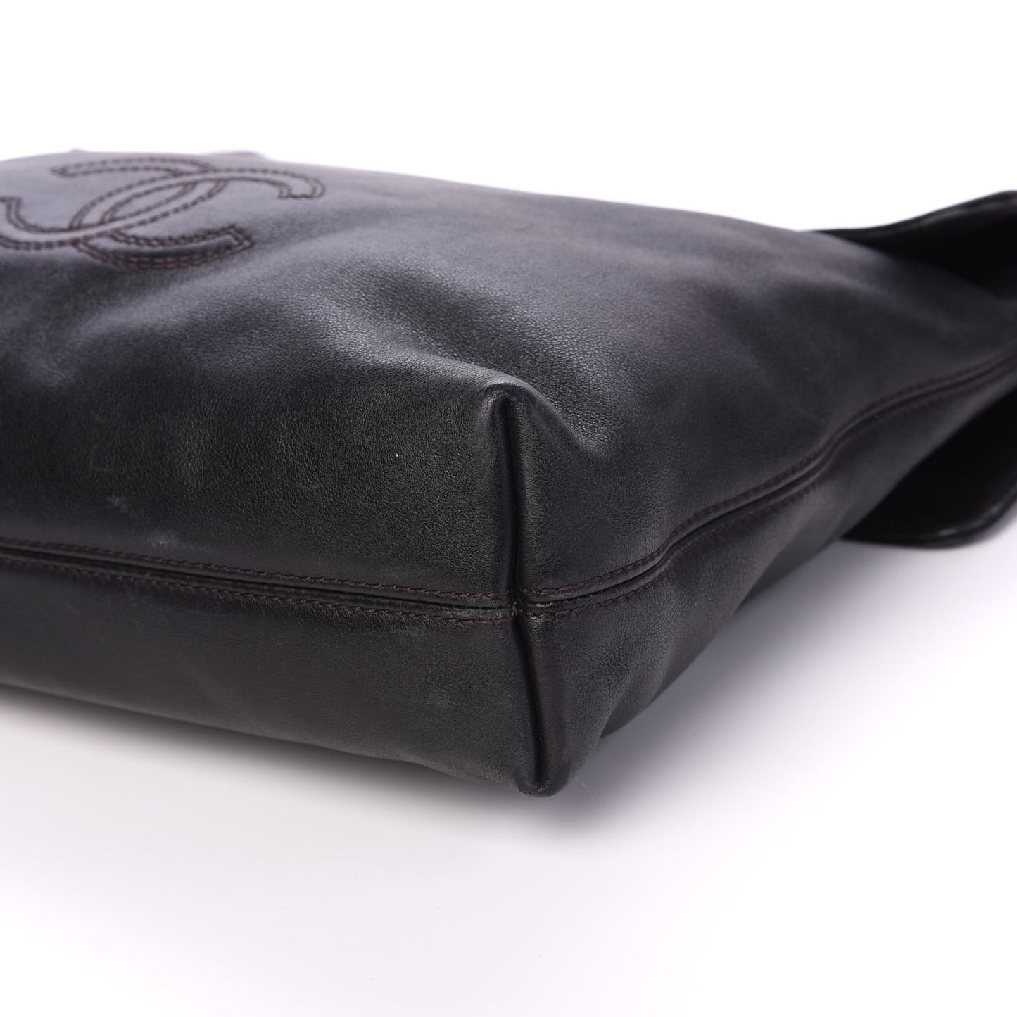 Lambskin CC Messenger Dark Brown