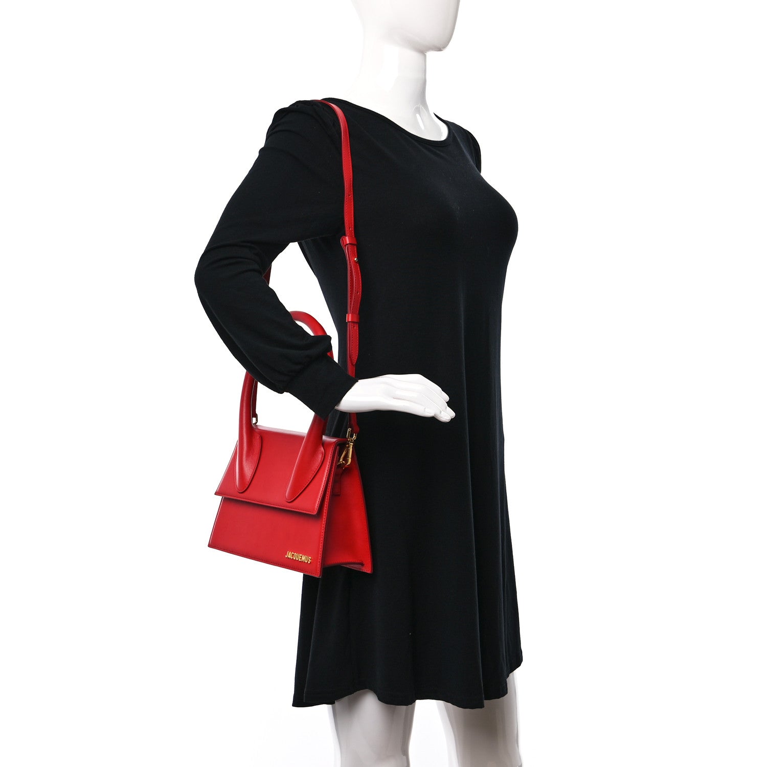 Jacquemus Smooth Calfskin Le Grand Chiquito Red 2 of 11
