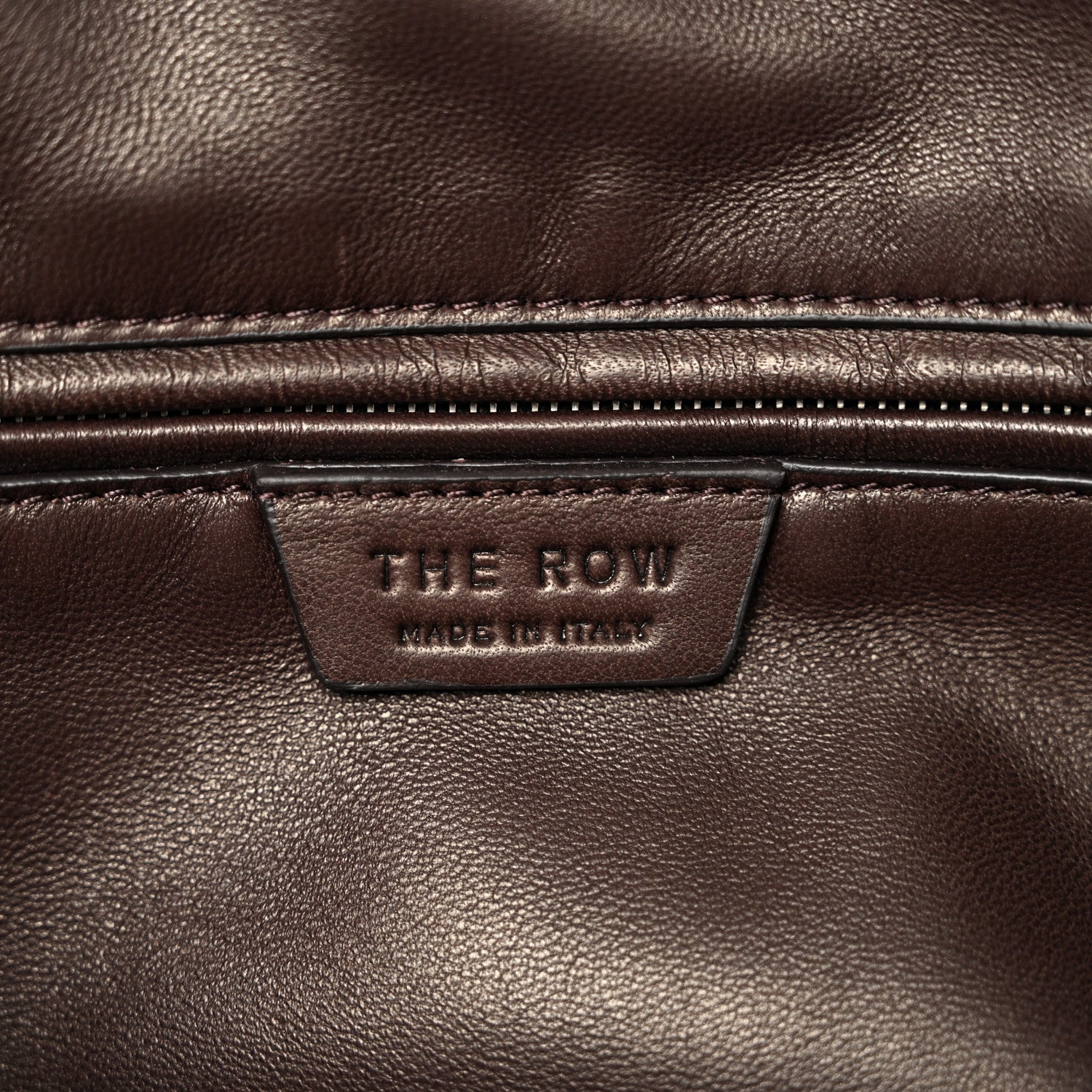 The Row Nubuck Astra Bowling Bag Ebony Brown 6 of 9