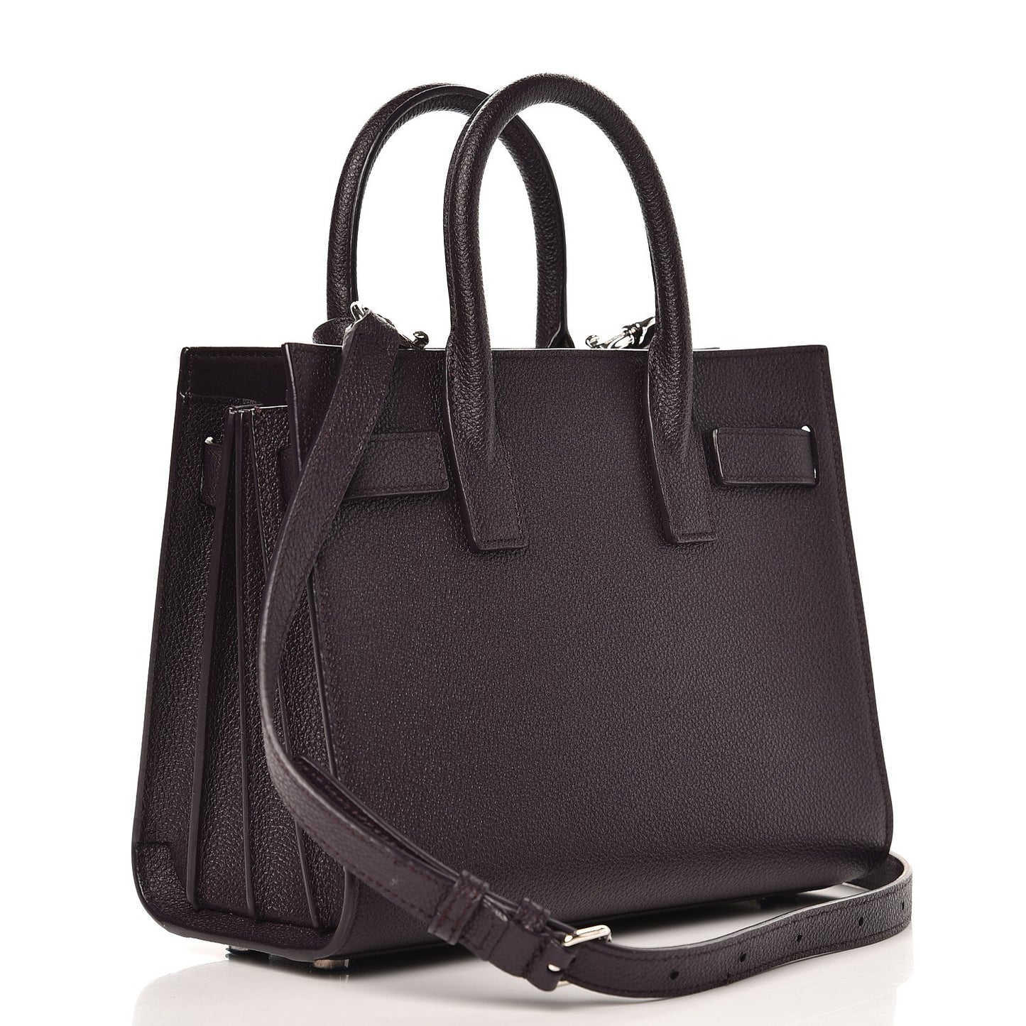 Grained Calfskin Nano Sac De Jour Armaranto