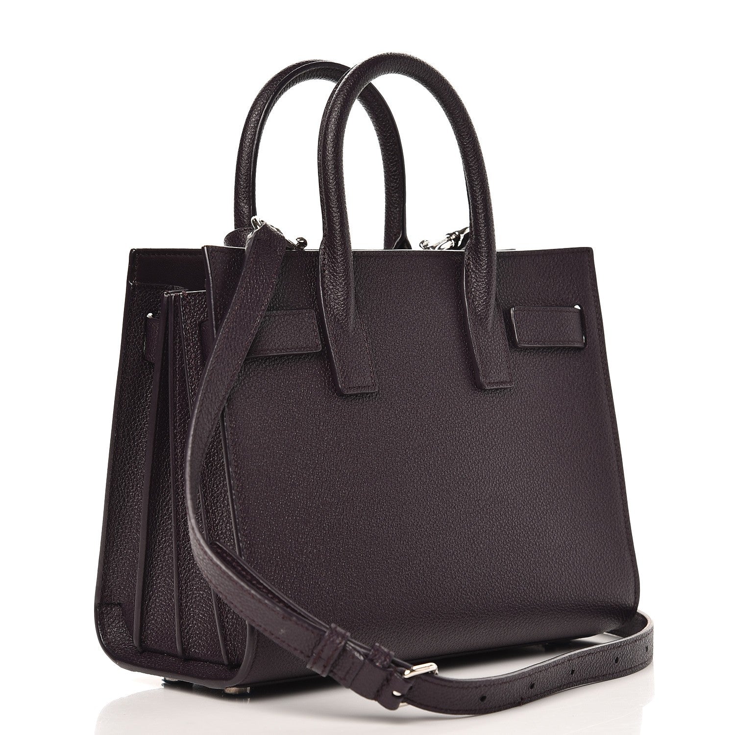 Saint Laurent Grained Calfskin Nano Sac De Jour Armaranto 3 of 8