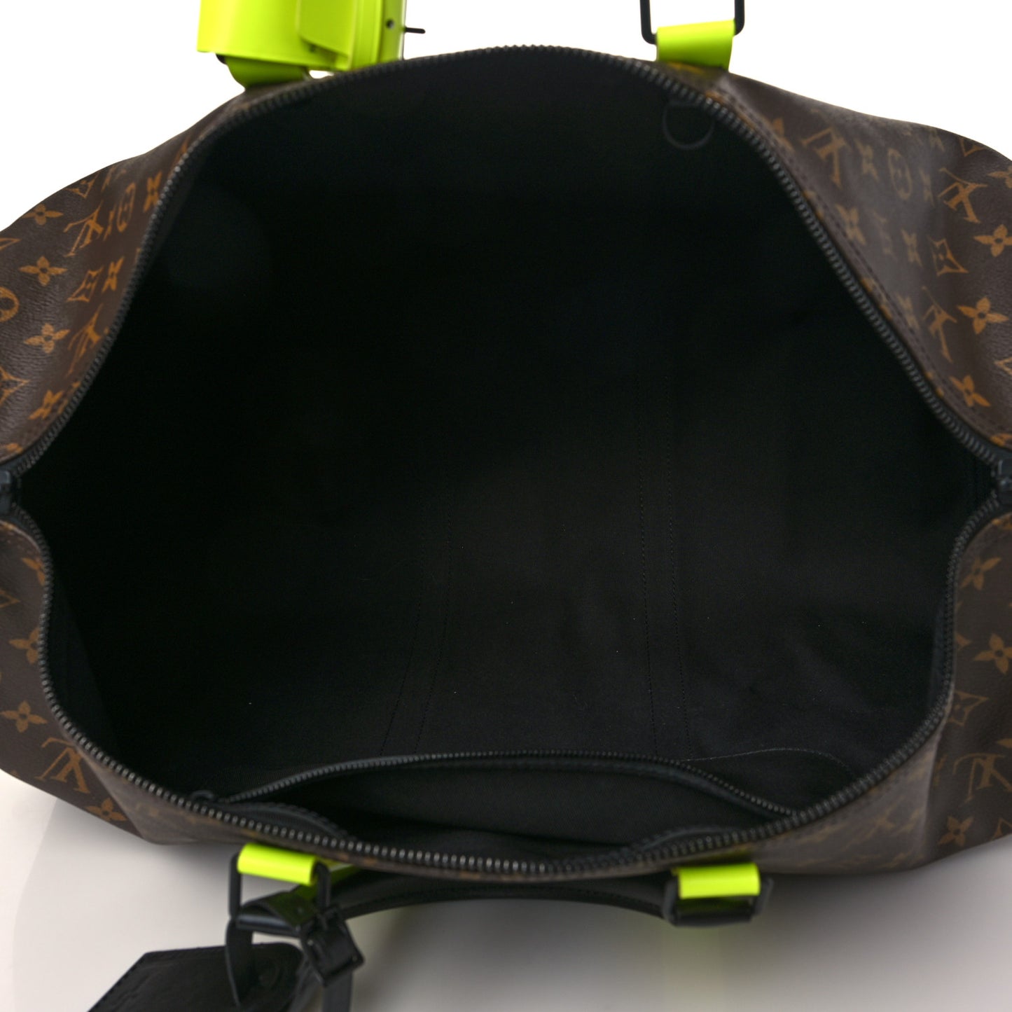 Monogram Macassar Keepall Bandouliere 50 Florescent Yellow