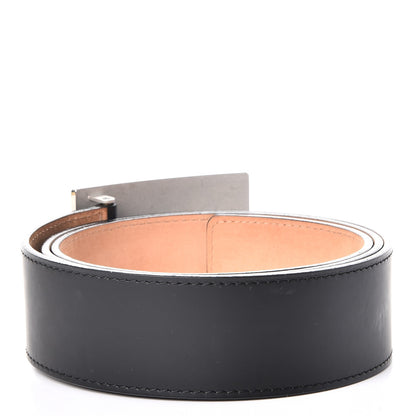 Louis Vuitton Calfskin Jeans Belt 110 44 Black 3 of 10