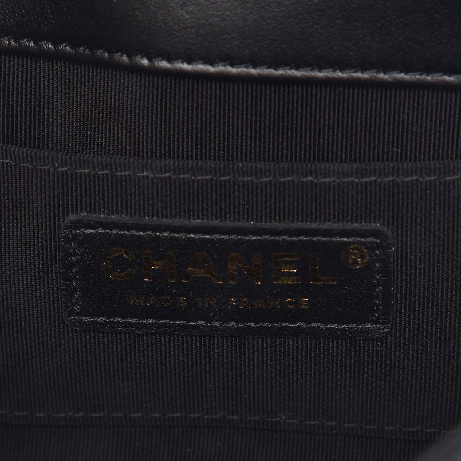 Chanel Glazed Calfskin Chevron Quilted Small Hampton Flap Black 6 of 8
