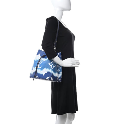 Louis Vuitton Monogram Escale Neonoe MM Blue 2 of 10