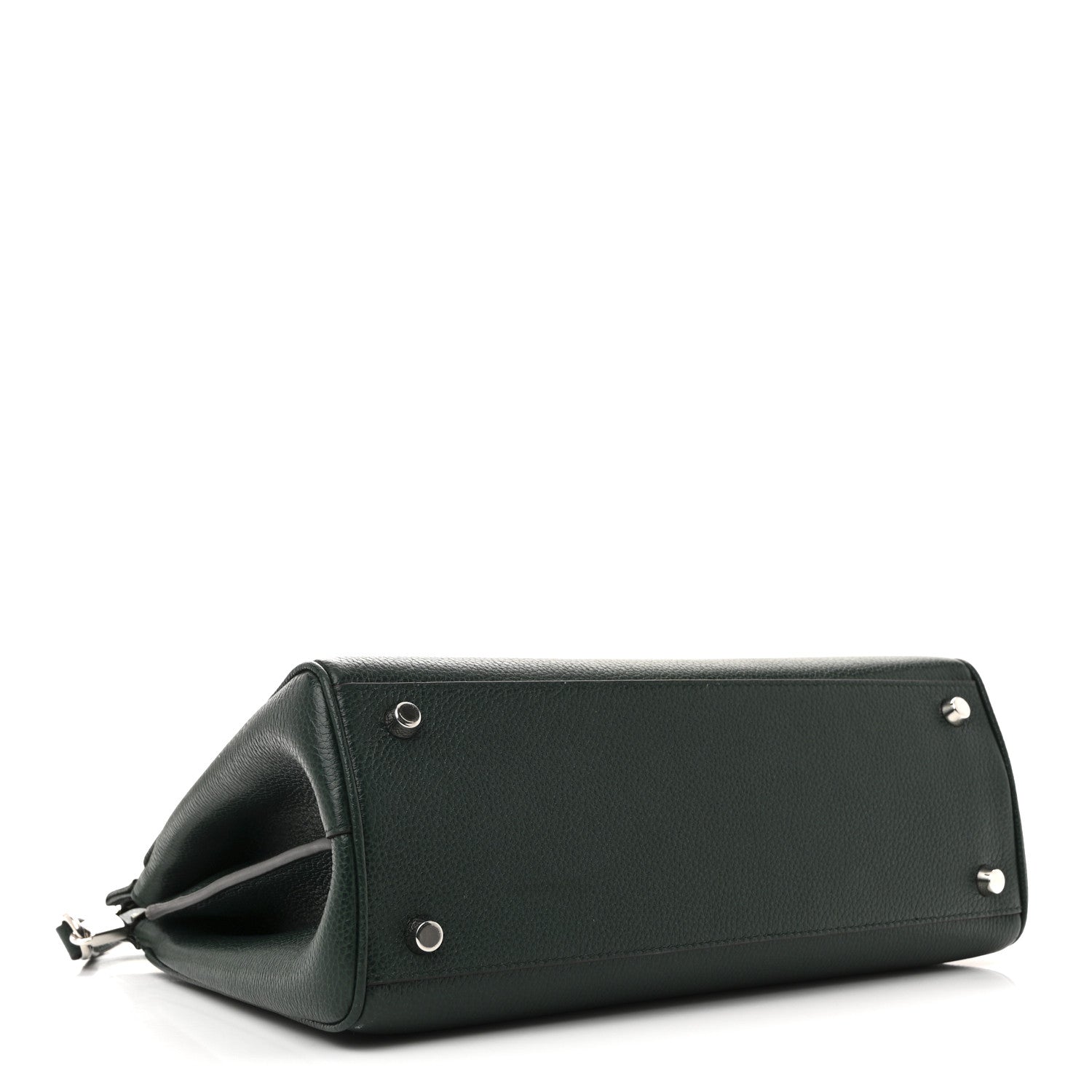 Gucci Grainy Calfskin Small Zumi Top Handle Bag Vintage Green 4 of 12