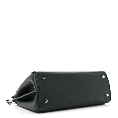 Gucci Grainy Calfskin Small Zumi Top Handle Bag Vintage Green 4 of 12