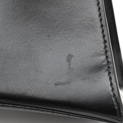 Balenciaga Shiny Box Calfskin Graffiti Logo Small Hourglass Top Handle Bag Black Silver 14 of 18