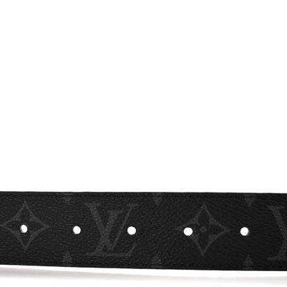 Louis Vuitton Calfskin Monogram Eclipse 35mm LV Initiales Reversible Belt 90 36 3 of 5