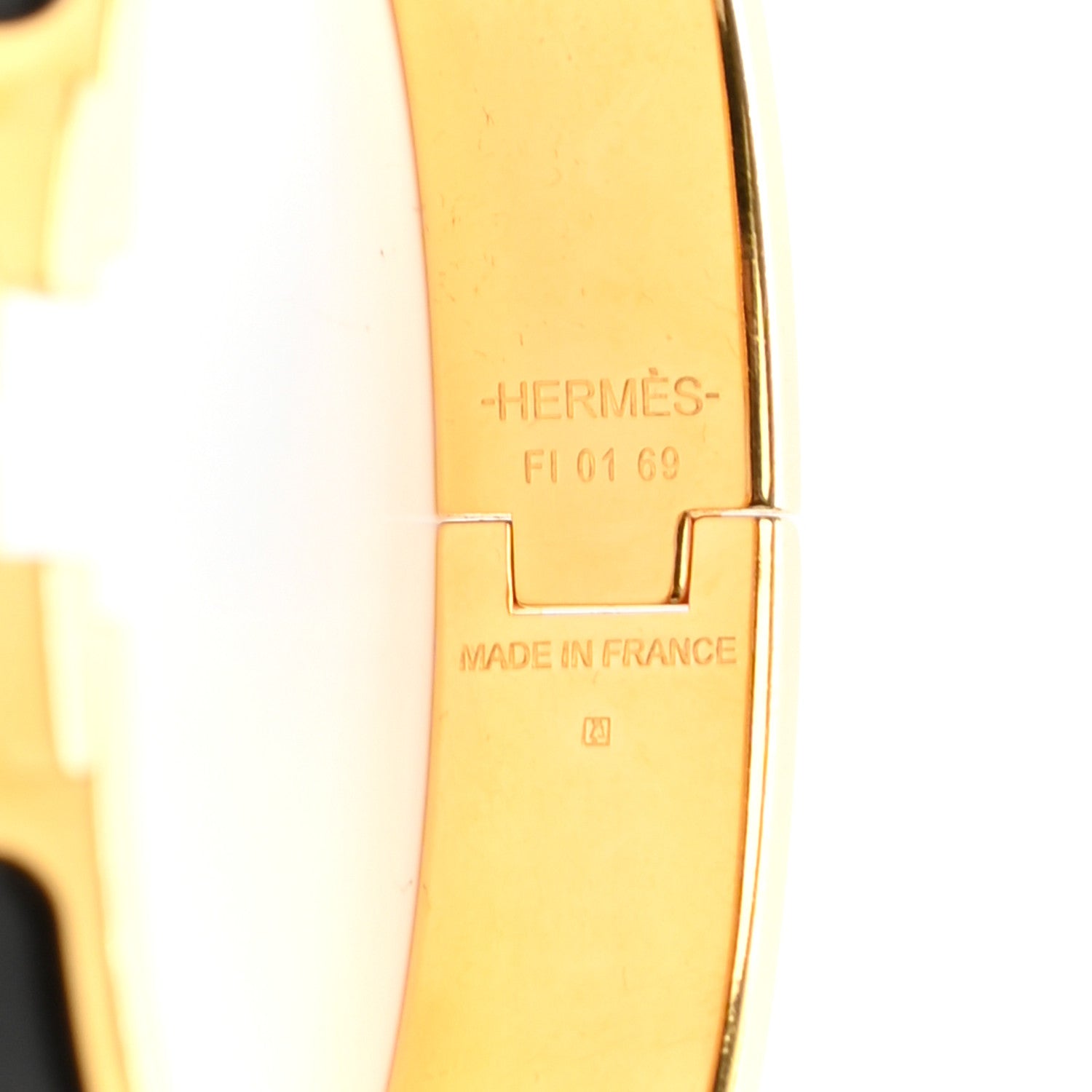 Hermes Enamel Narrow Clic Clac H Bracelet GM Black 4 of 5