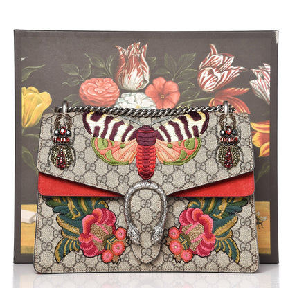 Gucci GG Supreme Monogram Embroidered Medium Dionysus Shoulder Bag Beige Hibiscus 8 of 8