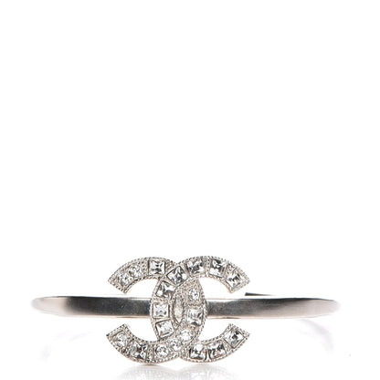 Chanel Baguette Crystal CC Bracelet Silver 1 of 5
