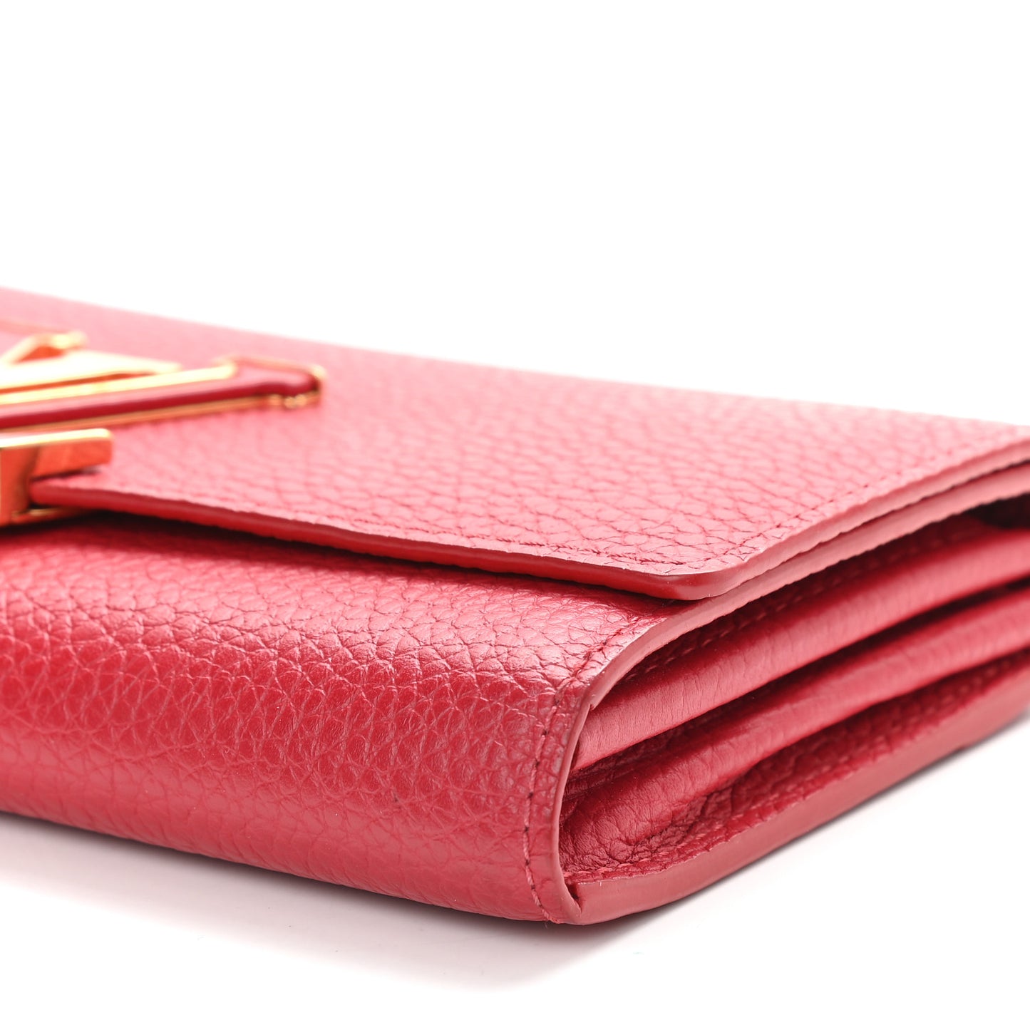 Taurillon Capucines Wallet Rubis