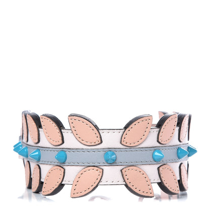 Fendi Calfskin Leaf Mini Strap You Pink Multicolor 1 of 4