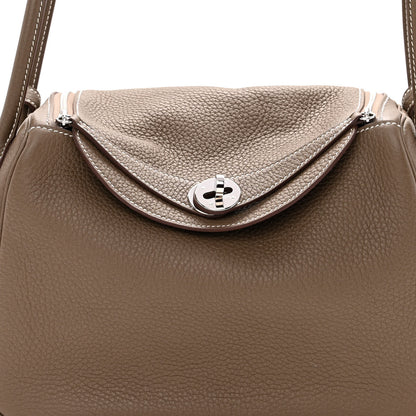 Hermes Taurillon Clemence Lindy 26 Etoupe 8 of 11