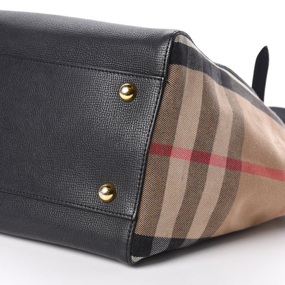 Burberry Grainy Calfskin House Check Small Canterbury Black 7 of 11