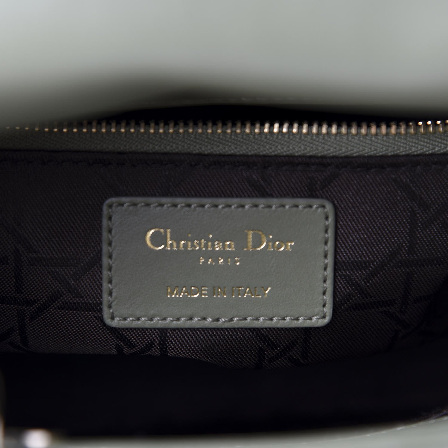 Christian Dior Lambskin Cannage Small My ABCDior Lady Dior Army Green 8 of 10