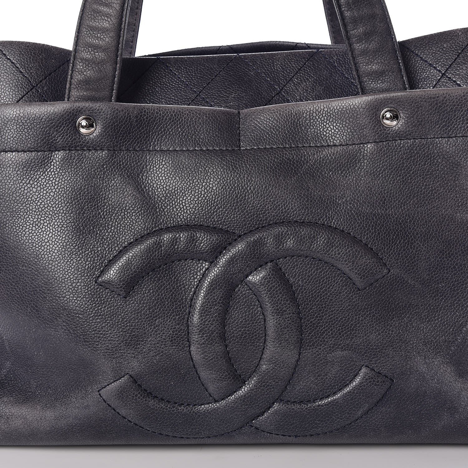Chanel Caviar Executive Cerf Shopper Tote Navy 15 of 20