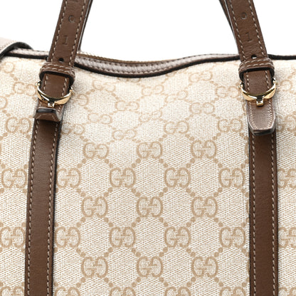 Gucci GG Supreme Monogram Calfskin Medium Nice Boston New Mystic White Beige Brown 9 of 16