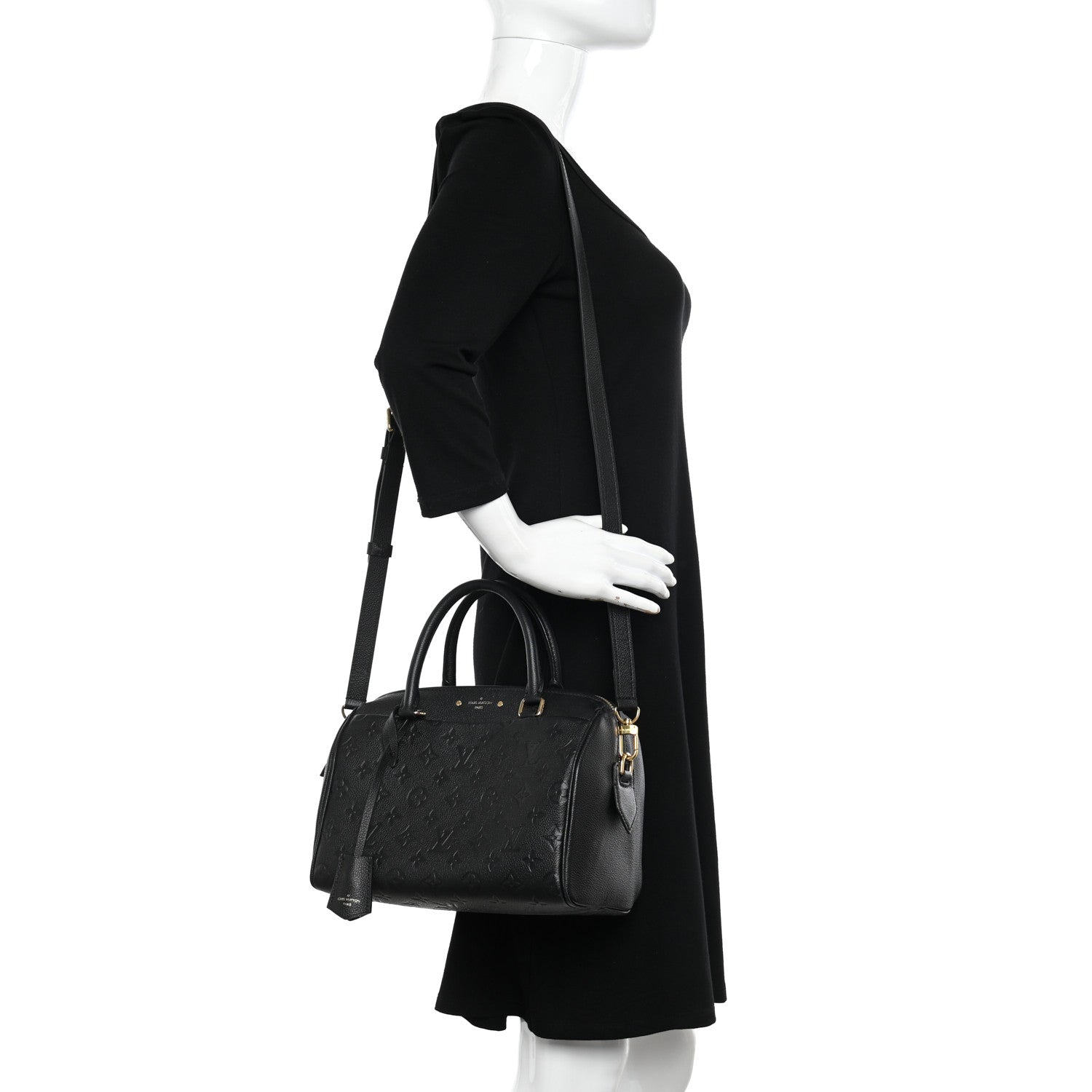 Louis Vuitton Empreinte Speedy Bandouliere 25 NM Black 2 of 10