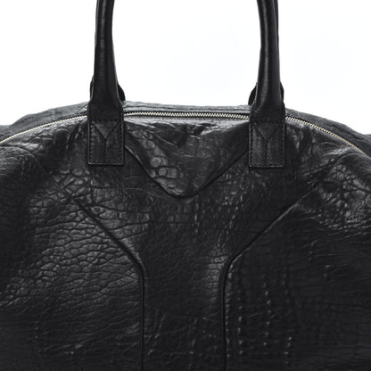Saint Laurent Pebbled Lambskin Medium Easy Sac Black 8 of 8
