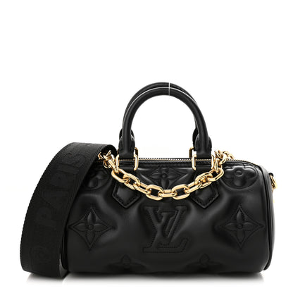 Louis Vuitton Calfskin Bubblegram Papillon BB Black 1 of 9