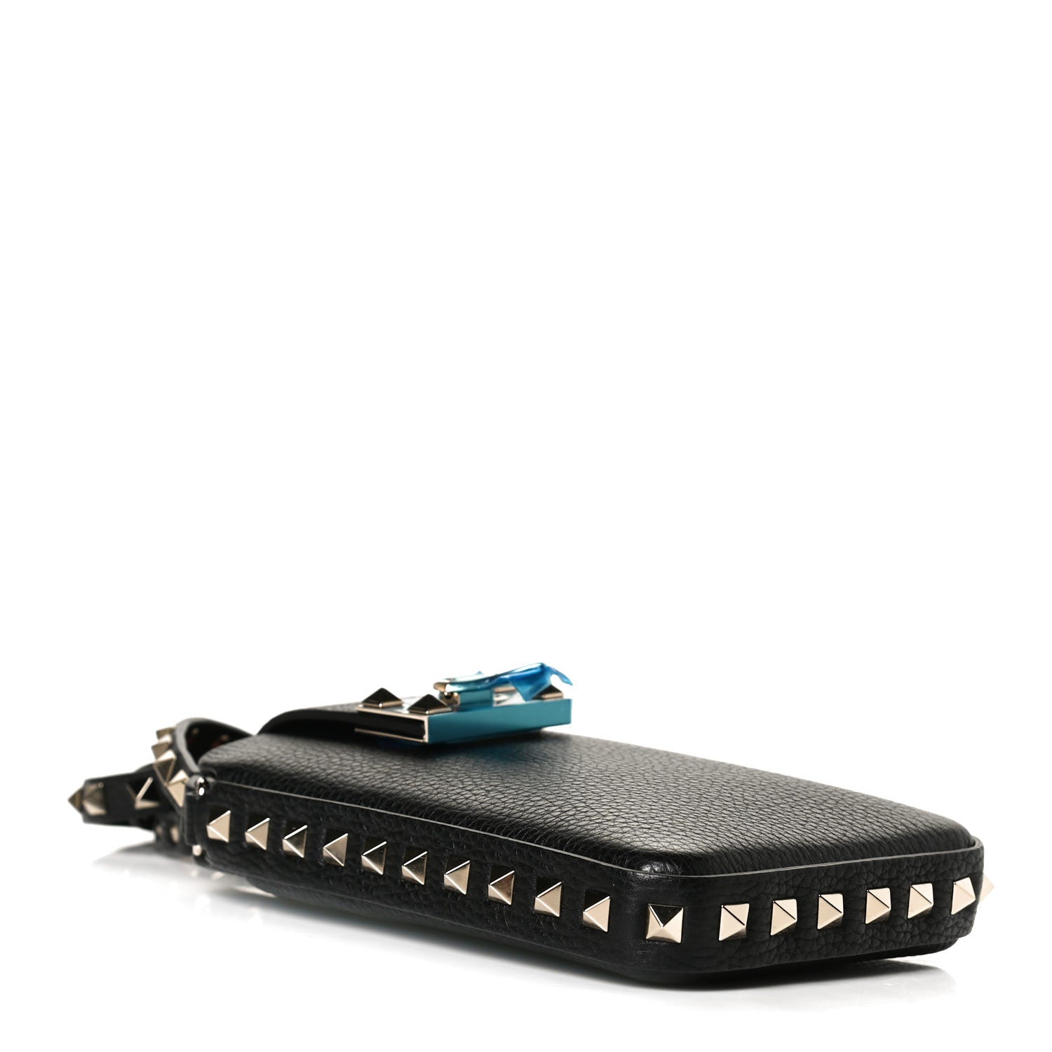 Valentino Garavani Grained Calfskin Rockstud Crossbody Phone Case Black 4 of 10