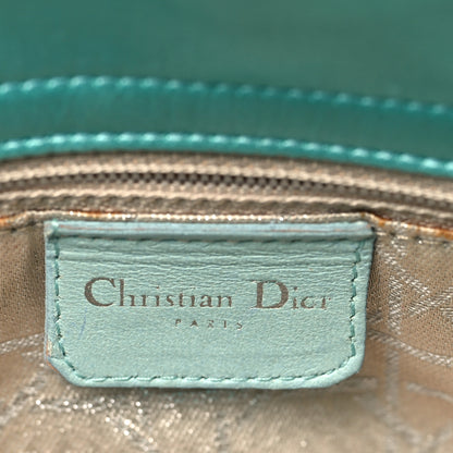 Christian Dior Satin Swarovski Crystal Acrylic PVC Cannage Mini Lady Dior Blue 6 of 12