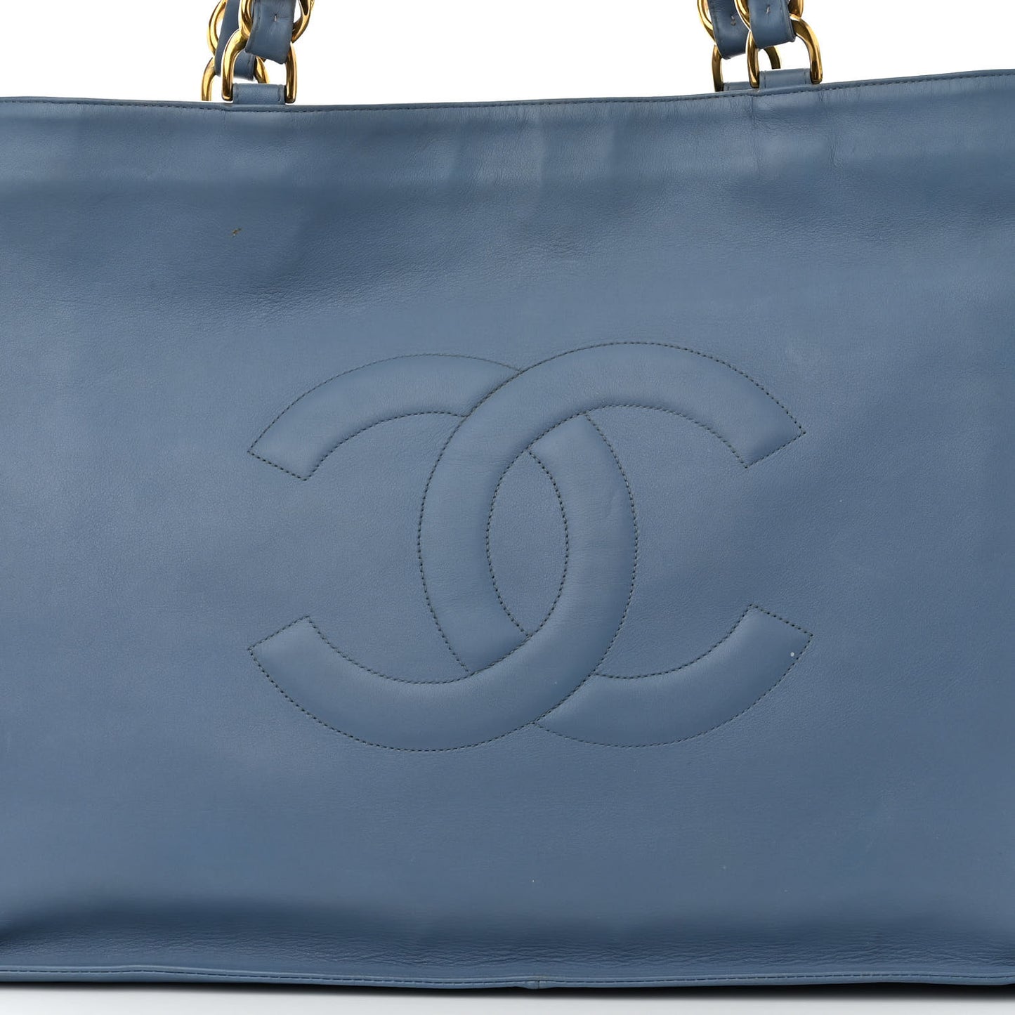 Lambskin Jumbo CC Shoulder Bag Blue