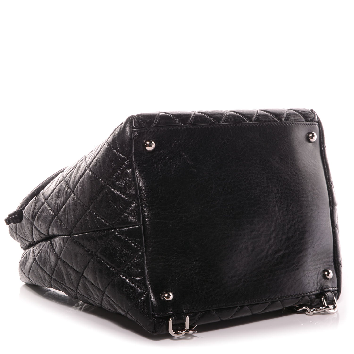 Chanel Glazed Calfskin Quilted Beijing Backpack Black 4 of 8