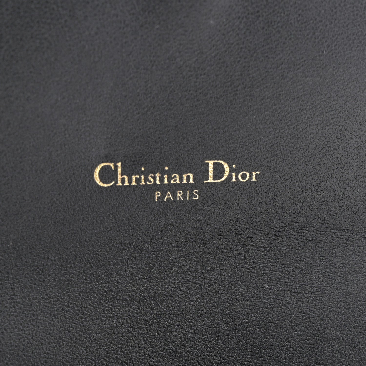 Christian Dior Goatskin Saddle Chain Wallet Pouch Black 7 of 12