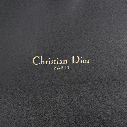 Christian Dior Goatskin Saddle Chain Wallet Pouch Black 7 of 12