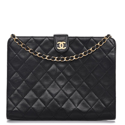 Chanel Lambskin Quilted Tassel Chain Bag Black 1 of 9