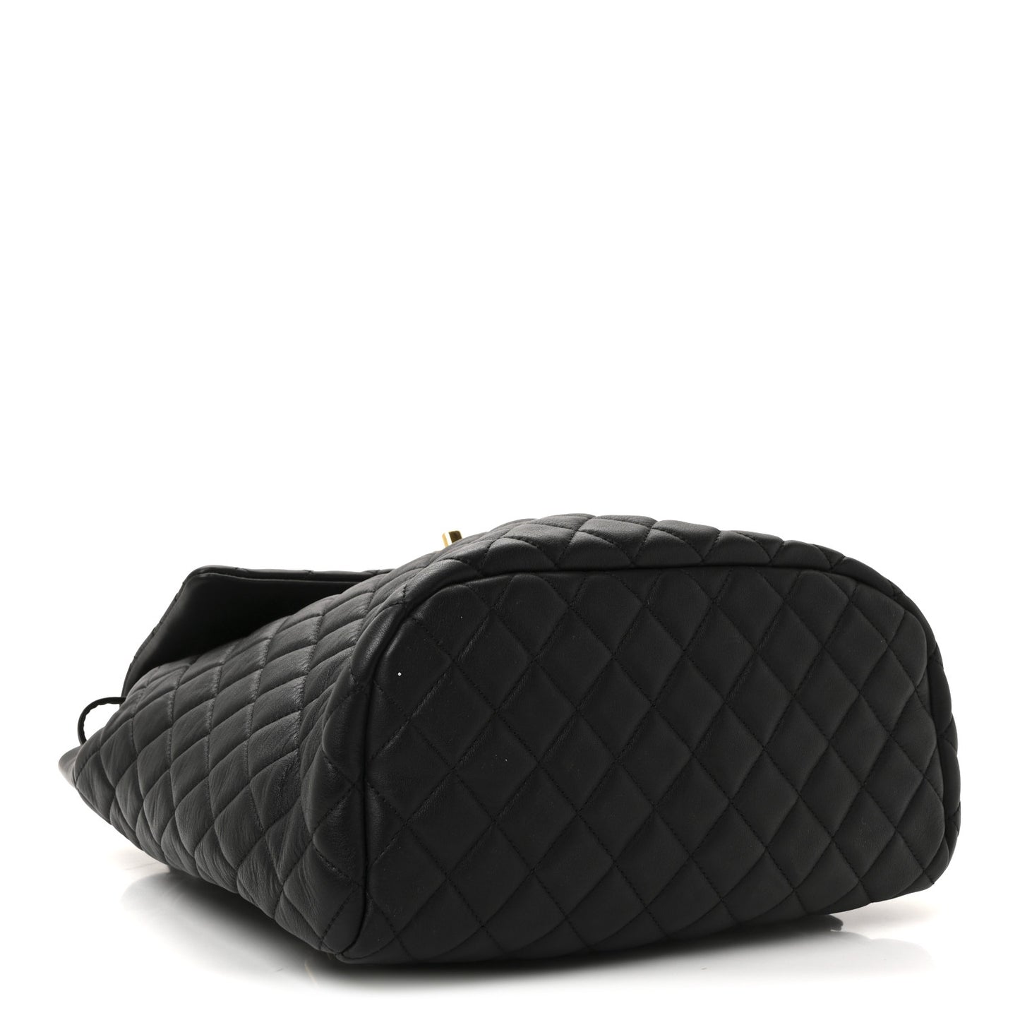 Lambskin Quilted Large Urban Spirit Backpack Black