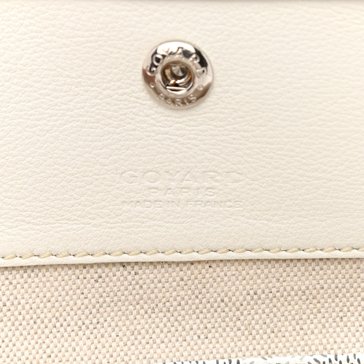 Goyardine Reversible Anjou GM White