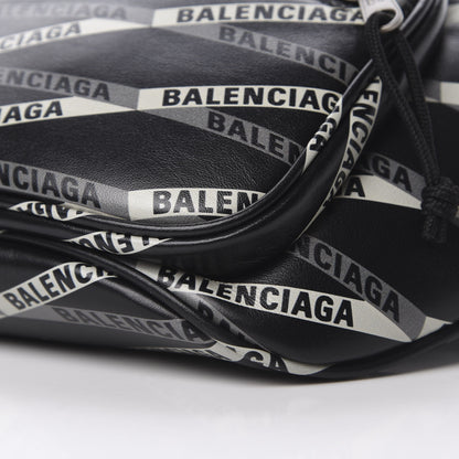 Balenciaga Smooth Calfskin Losange Monogram Explorer Belt Bag Black Grey 10 of 10
