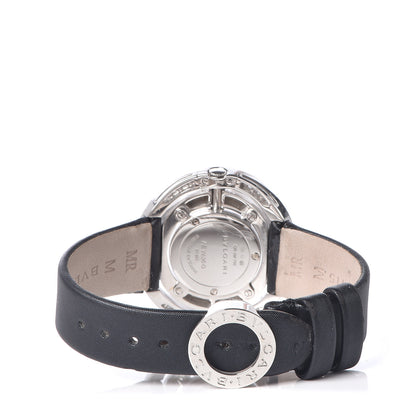 Bulgari 18K White Gold Satin Diamond Bezel 36mm Astrale Cerchi Quartz Watch 4 of 11