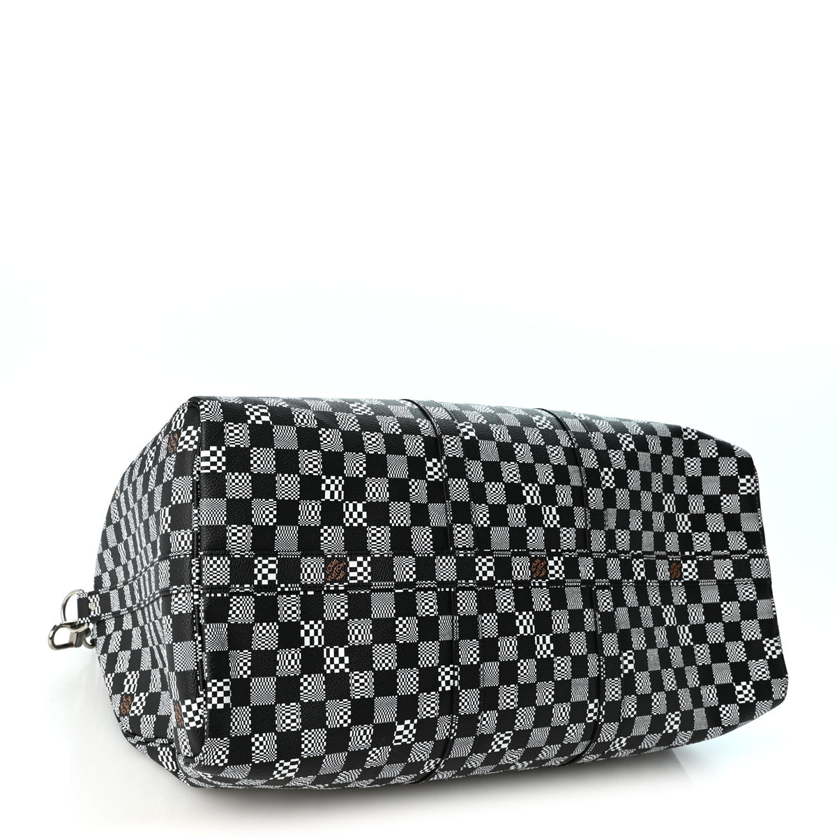 Louis Vuitton Damier Distorted Keepall Bandouliere 50 Black White 3 of 9